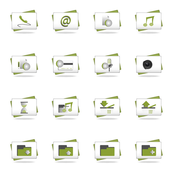 web icons set on white - Photo, Image