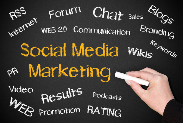 social media marketing - business concept - Фото, зображення
