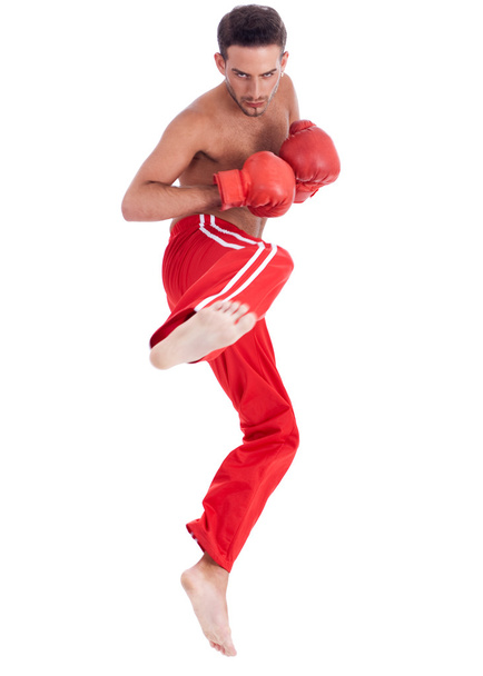 Kickboxing men - Valokuva, kuva