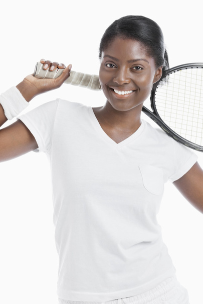 African American female tennis player - Foto, Imagem