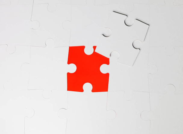 Jigsaw Puzzle, connected puzzle piece - Foto, Bild