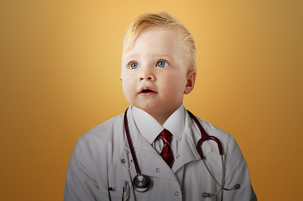 Baby dressed as a doctor - Zdjęcie, obraz