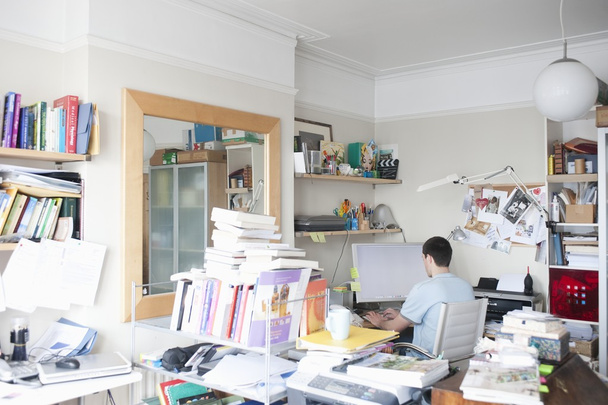 Man at home office - Photo, Image