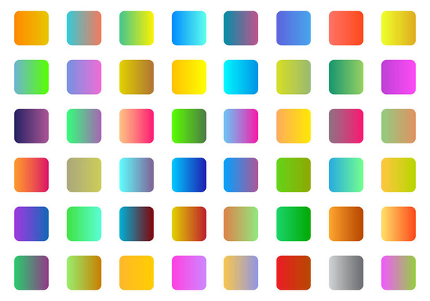 Colorful gradient boxes for digital arts - Vector, Image
