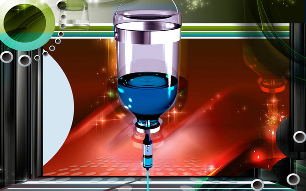 Digital illustration of drip in colour background	 - Foto, Imagen