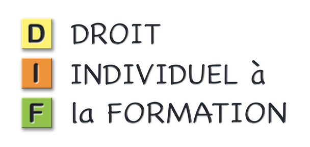 Sigle DIF in cubi 3d colorati con significato in lingua francese
 - Foto, immagini