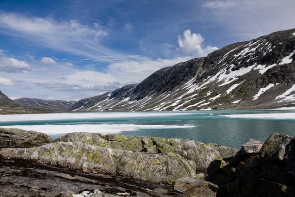  Norway on nature landscape background - 写真・画像