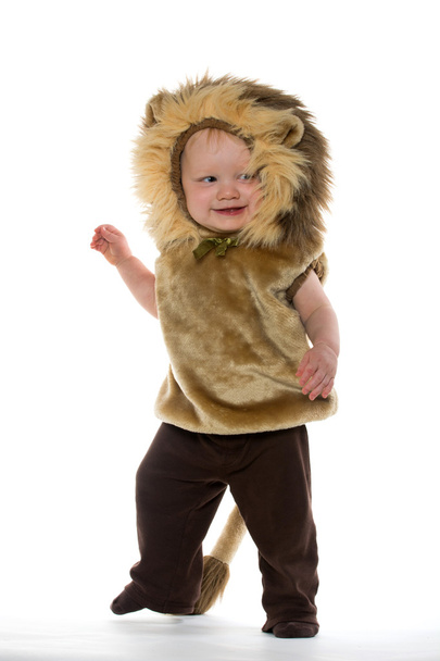 Boy in lion costume - Foto, Imagem