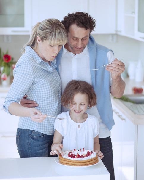 Family preparing healthy meal - Photo, Image
