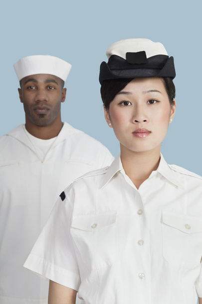 Navy officer in front male sailor - Φωτογραφία, εικόνα