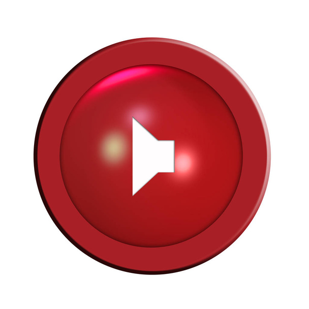 graphic speaker button, illustration - Фото, изображение
