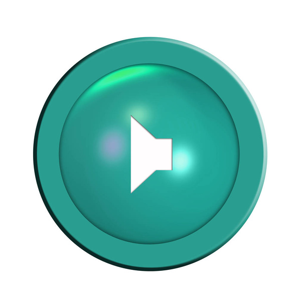 graphic speaker button, illustration - Photo, Image