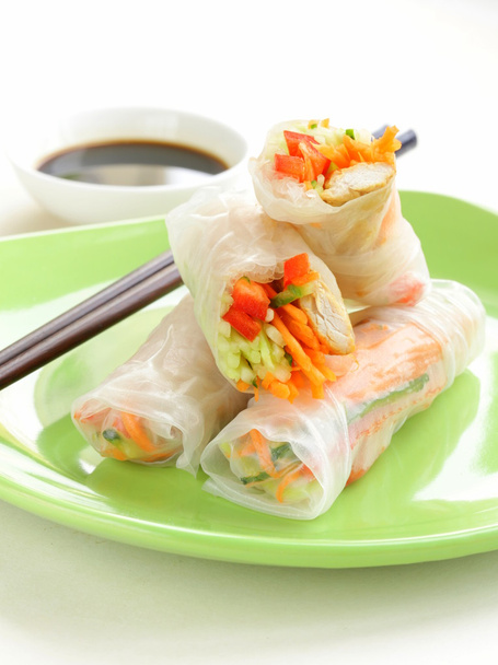 Spring rolls with vegetables - Photo, Image