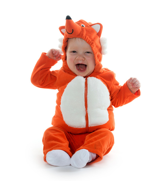 Boy in fox costume - Foto, immagini