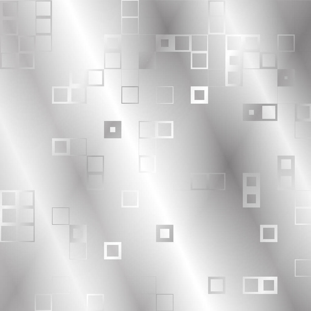 Moderne achtergrond met grijze vierkanten en een gloed  - Vector, afbeelding