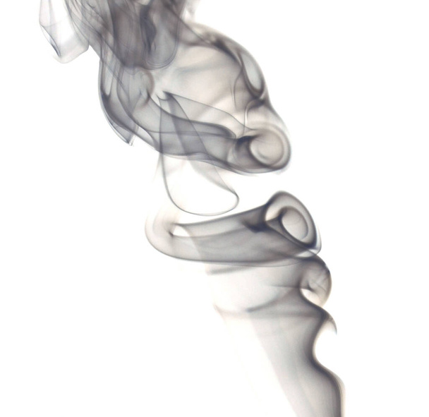 Pink smoke on a white background, abstract smoke swirls over white background, fire smoke, movement of smoke  - 写真・画像