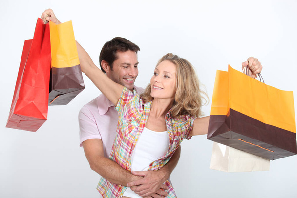 Couple on a spending spree - Foto, Imagen