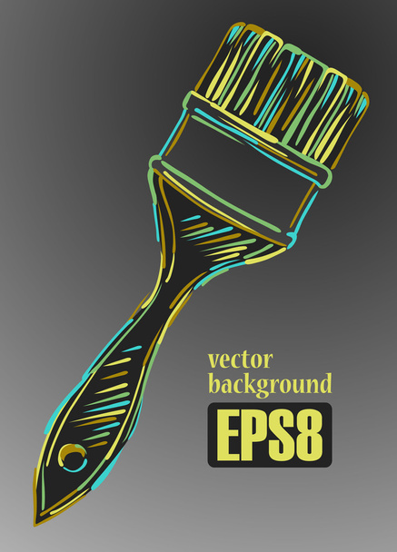 Background Paint Brush - Vektor, obrázek