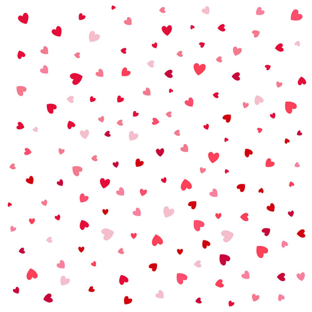 Background with different colored confetti hearts for valentine  - Vetor, Imagem
