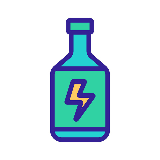 vettore icona bevanda energetica. Illustrazione del simbolo del contorno isolato
 - Vettoriali, immagini