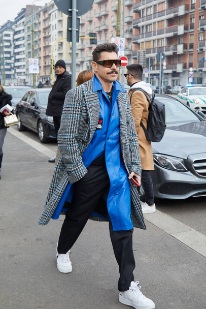 Alex Badia before Gucci fashion show, Milan Fashion Week street style - Фото, зображення