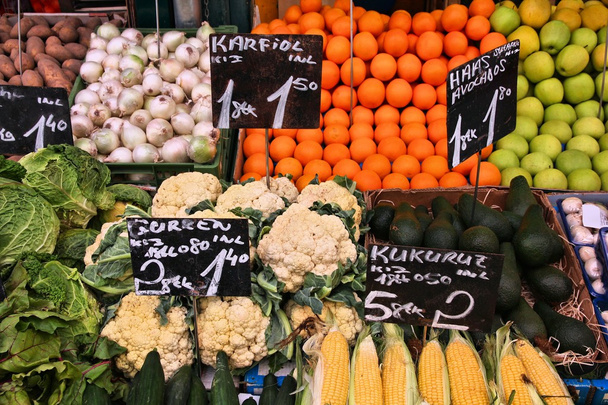 Mercado alimentario
 - Foto, imagen
