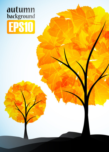 秋のツリー - ベクター画像