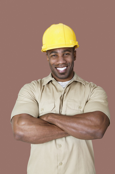 African construction worker - Фото, изображение