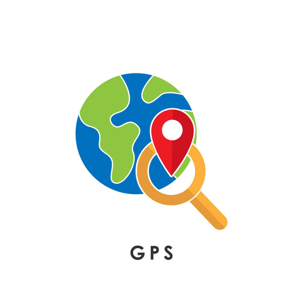 GPS. Sistema de Posicionamiento Global. Icono GPS. Vector GPS. Icono GPS vector. Logo GPS. Símbolo GPS
. - Vector, Imagen