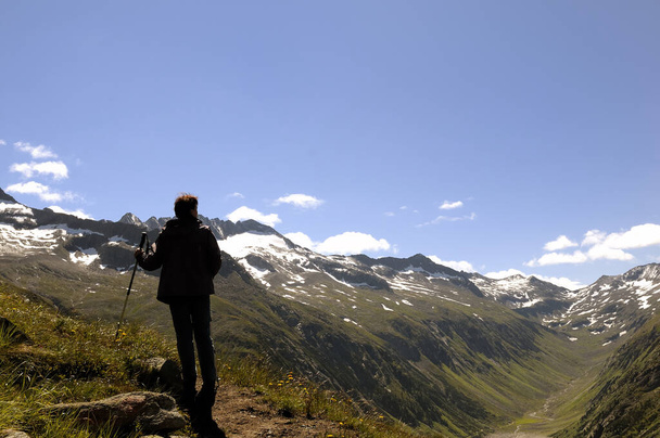 scenic view of beautiful alps landscape  - Zdjęcie, obraz
