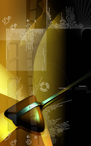 Digital illustration of  surgical hammer in colour background	 - Foto, Bild