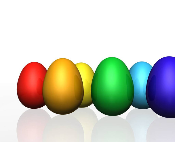 easter eggs holiday background - Foto, Imagen