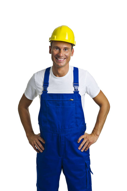 construction worker with hard hat\r\n - Zdjęcie, obraz