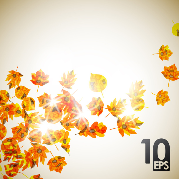 Autumn background - Vector, Imagen
