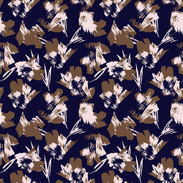 Абстрактні штрихи пензля Безшовний візерунок
 - Вектор, зображення