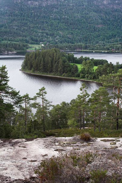  Norway on nature landscape background - Zdjęcie, obraz