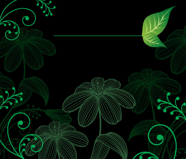 Floral background - Vector, Image