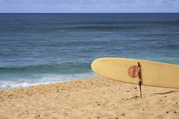 surfboard on the beach in hawaii - Foto, afbeelding