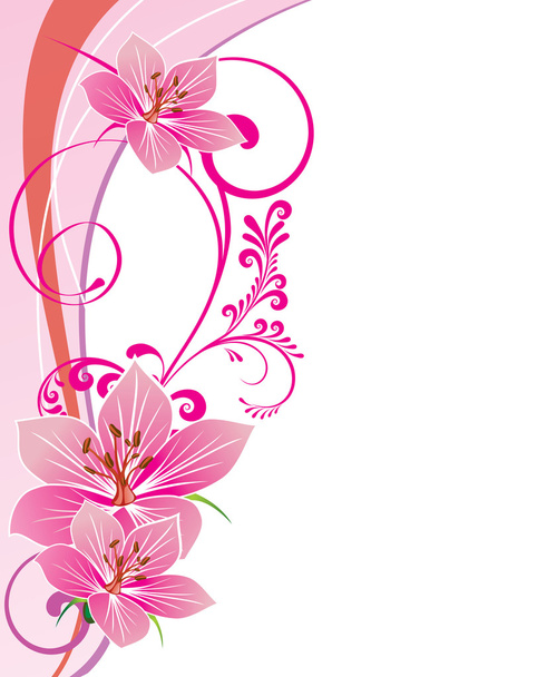 Floral background - Vecteur, image