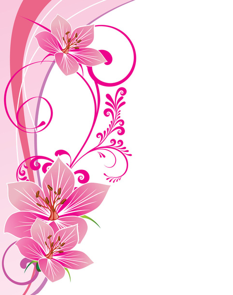 Floral background - Vector, afbeelding
