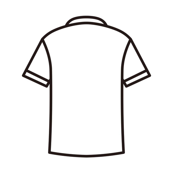elülső és hátsó póló ikon - Vektor, kép