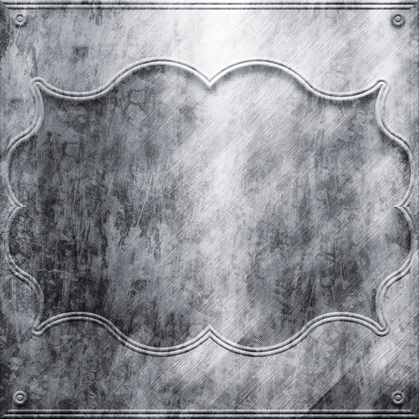 Silver metal plate - Fotografie, Obrázek