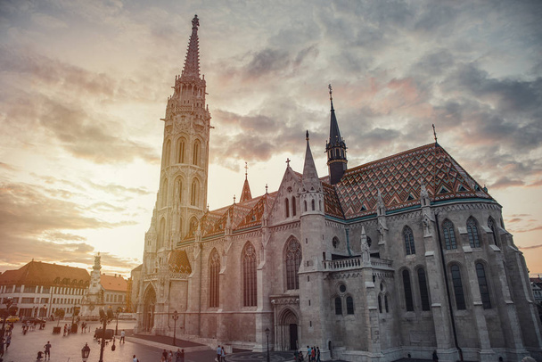 16.08.2019 Budapest, Hungary - Matthias Church - Foto, Imagem