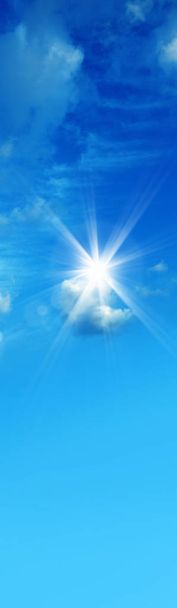 conceptual image of sunny blue sky. - Foto, afbeelding