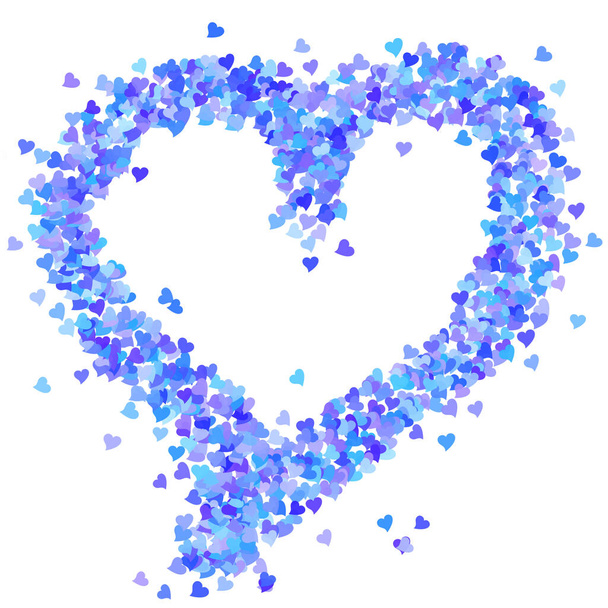 a heart of little blue hearts - Photo, Image
