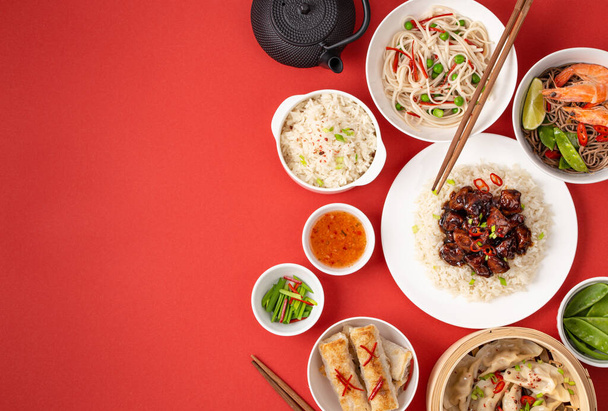 Válogatott kínai ételek - Fotó, kép