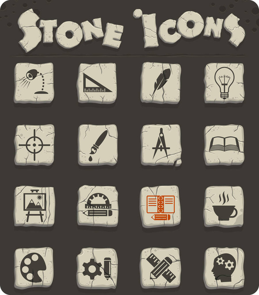 creative process web icons for user interface design - Foto, afbeelding