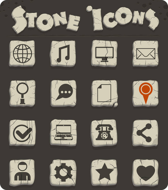 social media vector icons for web and user interface design - Photo, Image