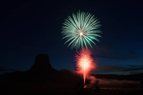 Feuerwerk am Teufelsturm - Foto, Bild