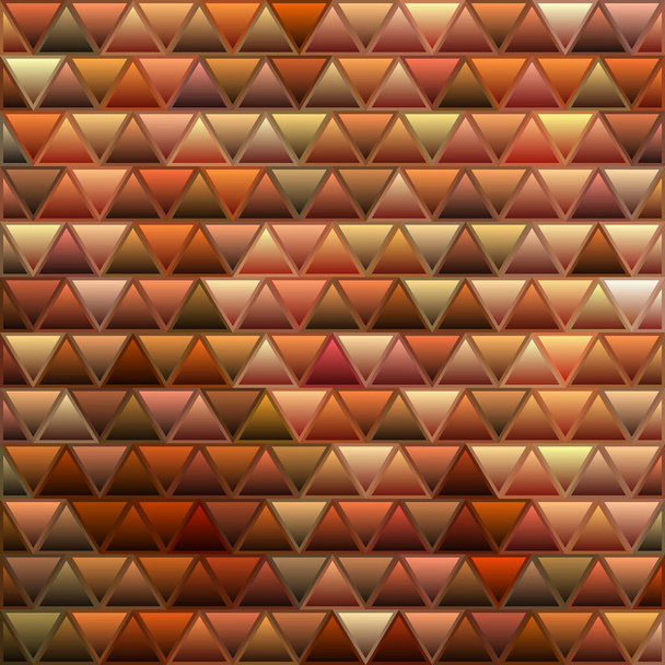 abstract vector stained-glass triangle mosaic background - brown and beige - Foto, Imagem